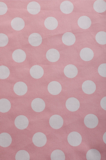 Lily Light Pink Polka Dot Off Shoulder Dress