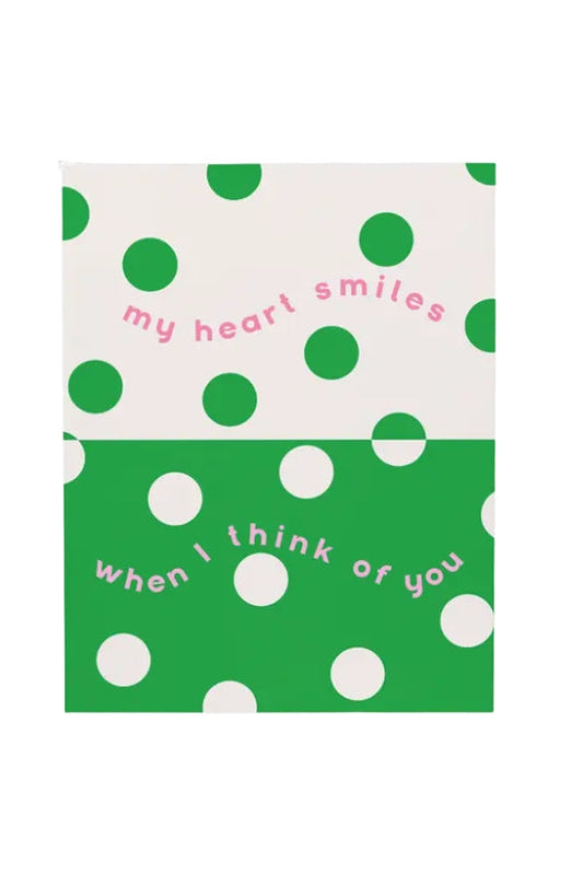 The Heart Smiles Greeting Card