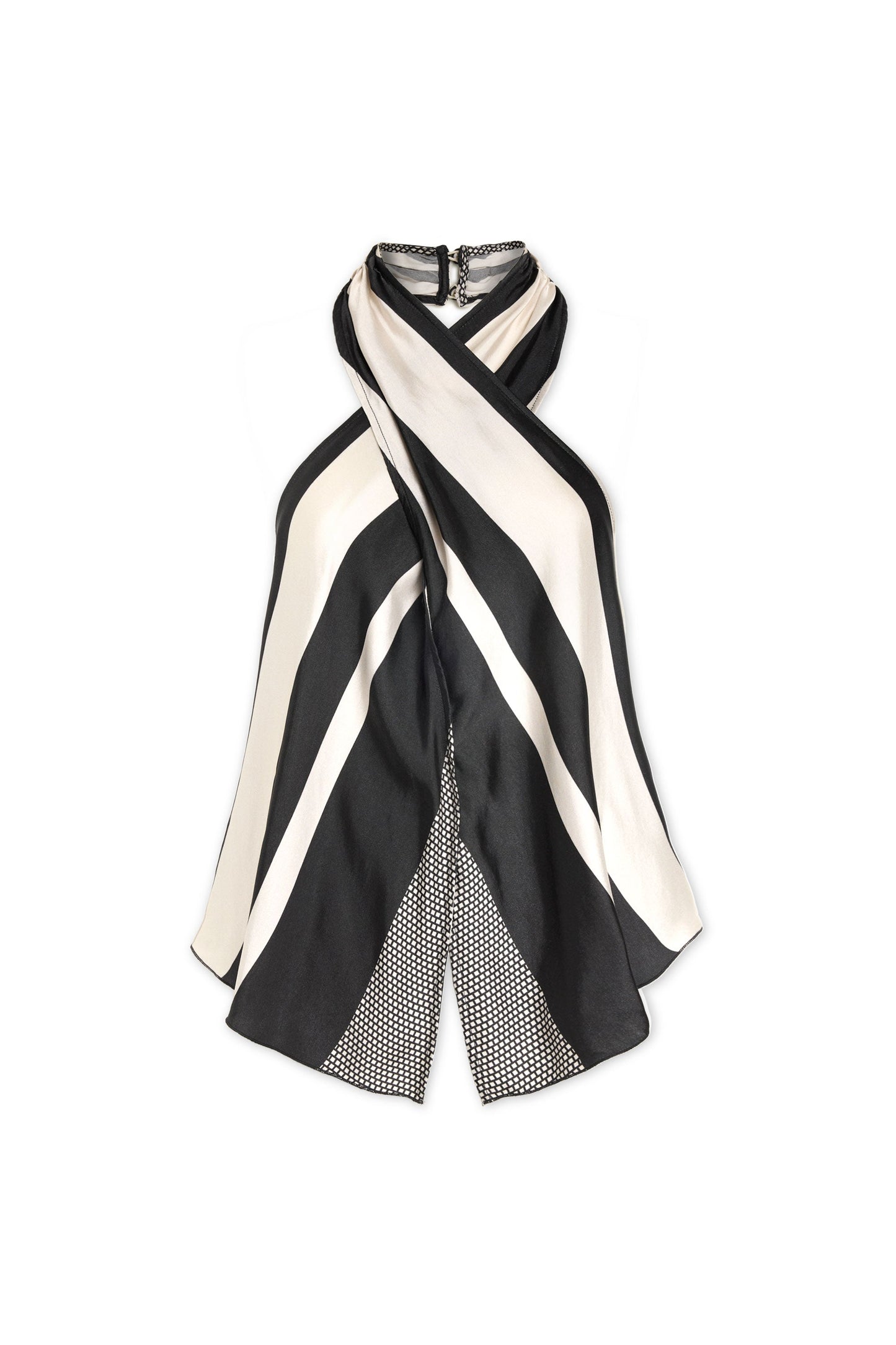 Kylie Printed High Neck Top