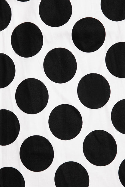 Carolyn Monochrome Polka Dot Swing Skirt