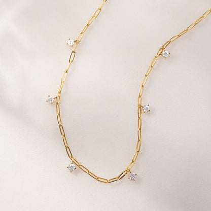 Paperclip Charm Necklace
