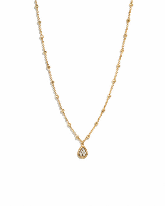 Beaded Tear Drop Necklace