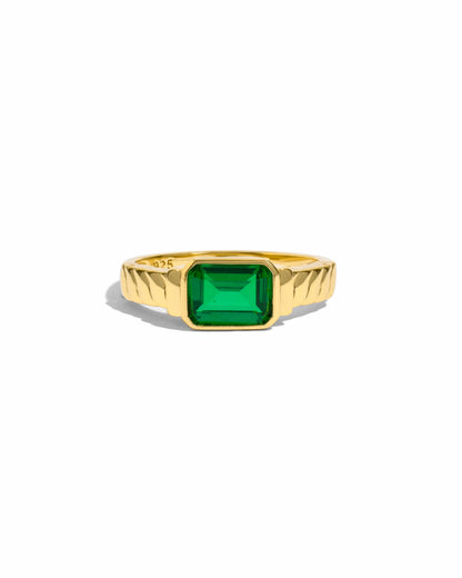 Emerald Statement Ring