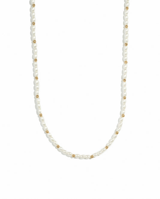 Beaded Pearl Necklace