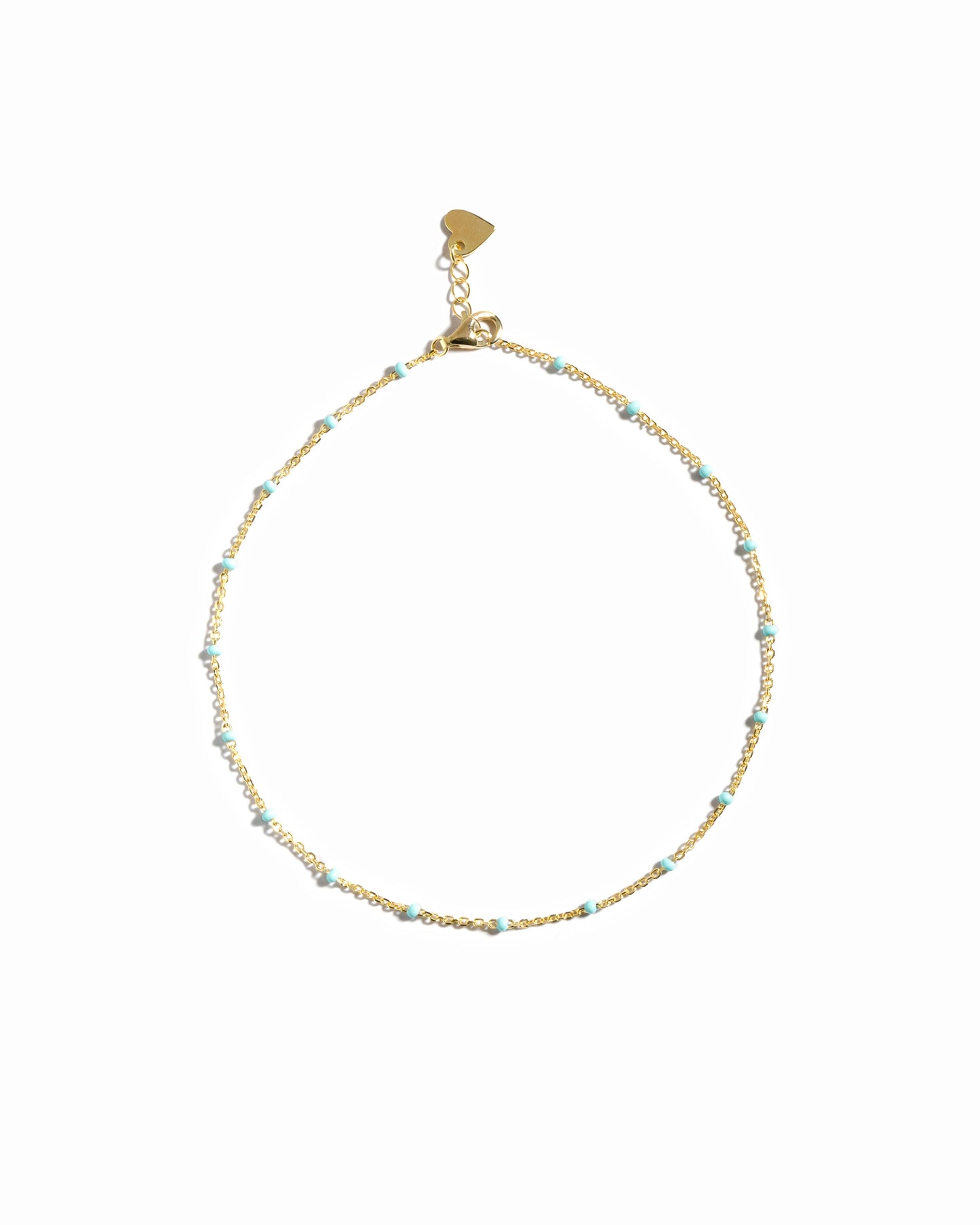 Turquoise Beaded Anklet