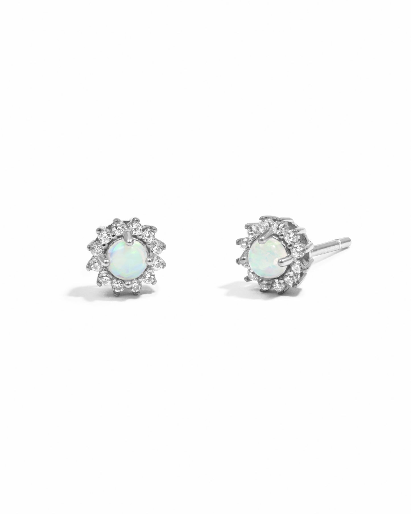 Lora Opal Stud Earrings