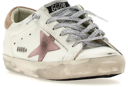 Golden Goose Super Star Pink Optic White Antique