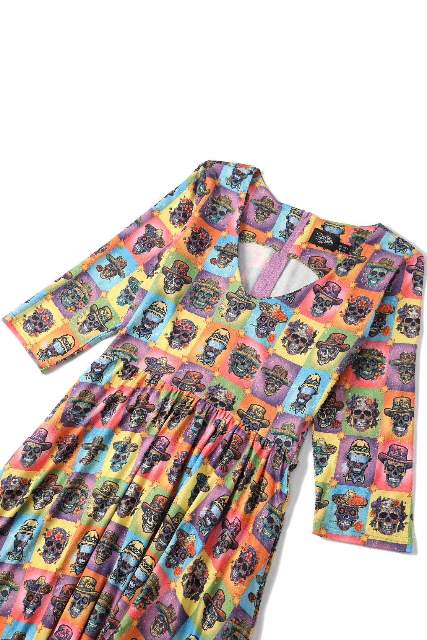 Billie Day Of The Dead Long Sleeved Dress