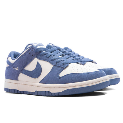 Women's Dunk Low - Sail/World Indigo/Metallic Silver