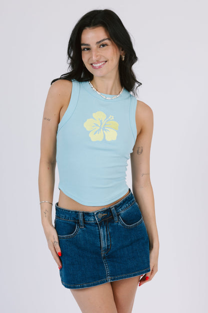 Sweet Petal Tank in Blue