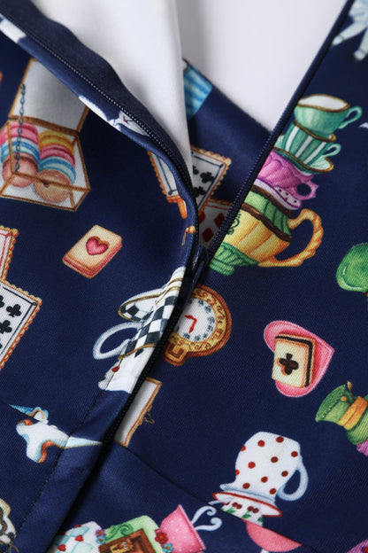 Claudia Alice In Wonderland Sleeved Dress