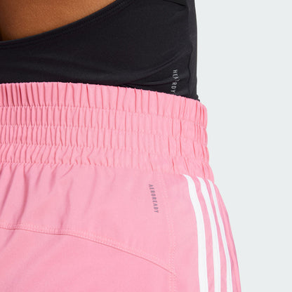 Women's adidas Pacer Training 3-Stripes Woven High-Rise Shorts