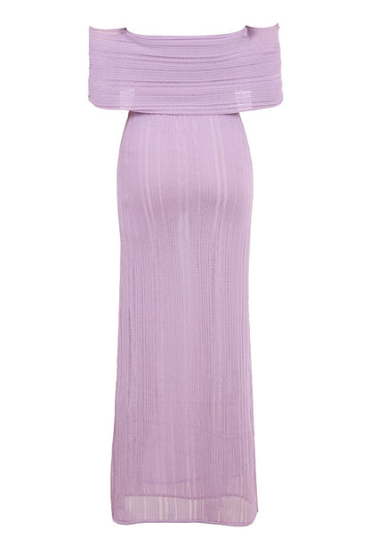 orchid ladder knit maxi dress - sale