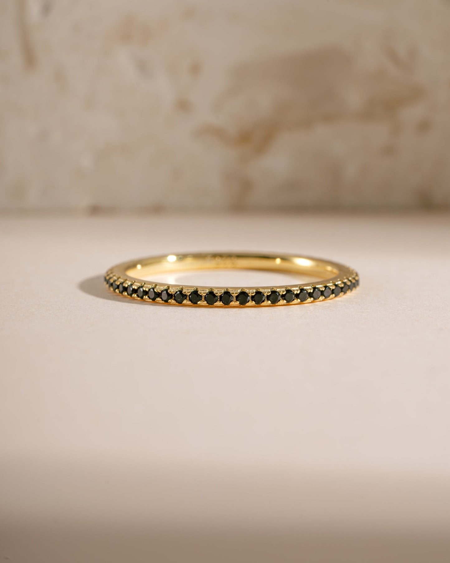 Black CZ Eternity Ring