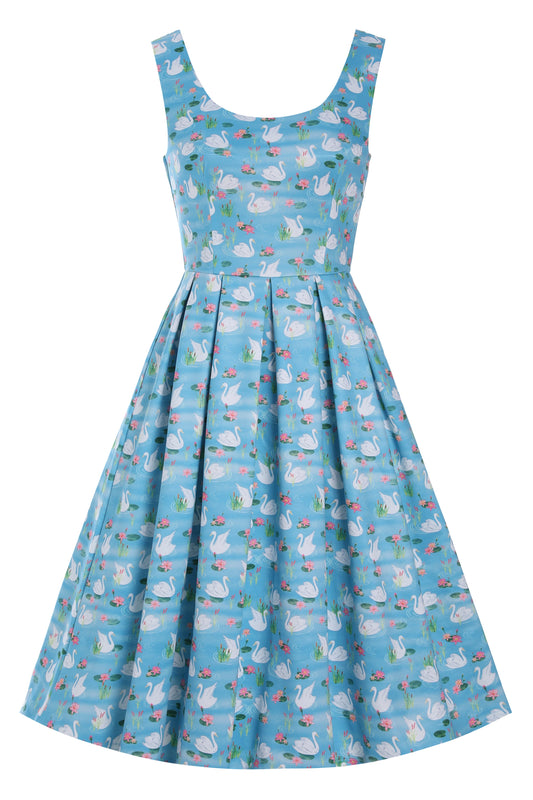 Amanda Blue Swan Lake Swing Dress