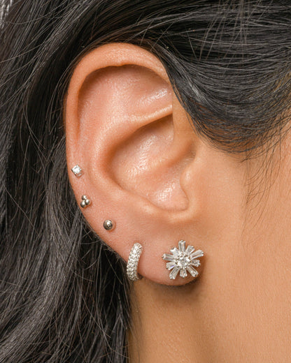 Chunky Pavé Huggies