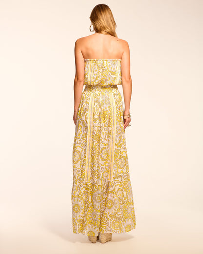 Nadine Cotton Strapless Coverup Maxi Dress