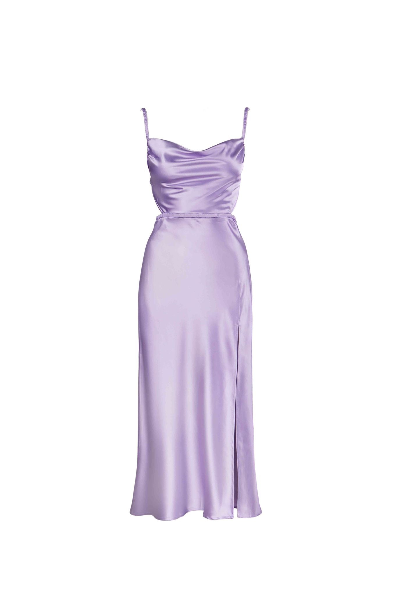 Fay Satin Cocktail Midi Dress