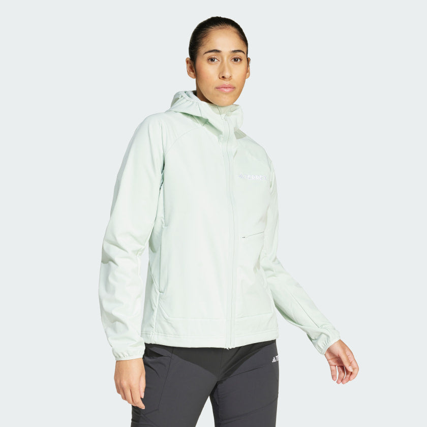 Women's adidas Terrex Xperior Softshell Fleece Hooded Jacket