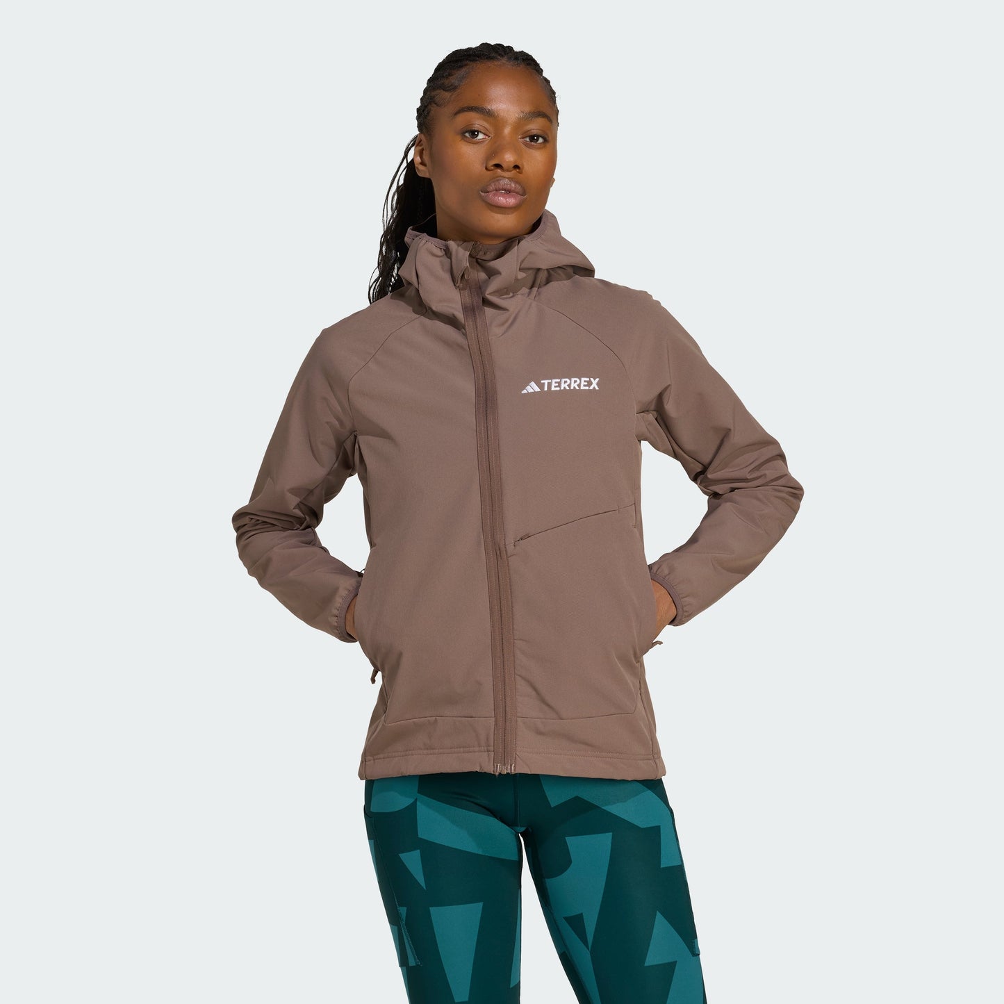 Women's adidas Terrex Xperior Softshell Fleece Hooded Jacket