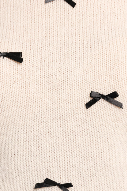 Rachel Knit Top - Cream Black