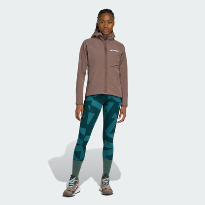 Women's adidas Terrex Xperior Softshell Fleece Hooded Jacket