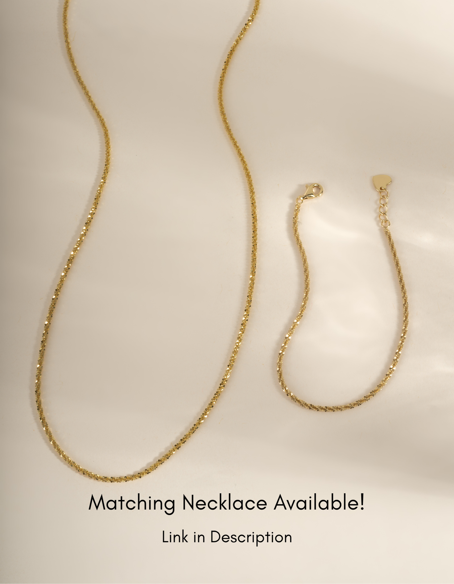 Diamond Cut Rope Chain Bracelet