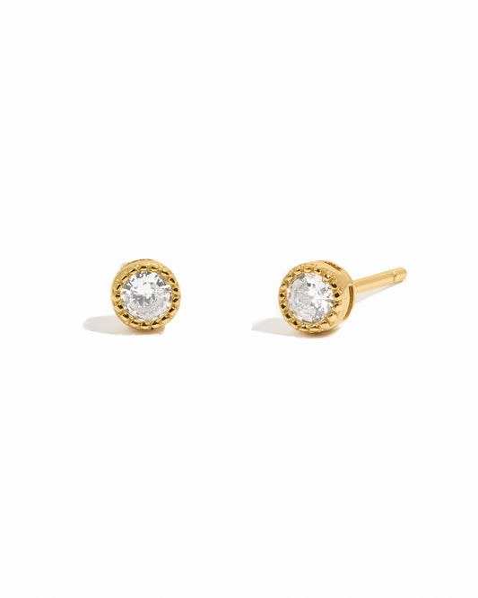 4mm Diamond Stud Earrings