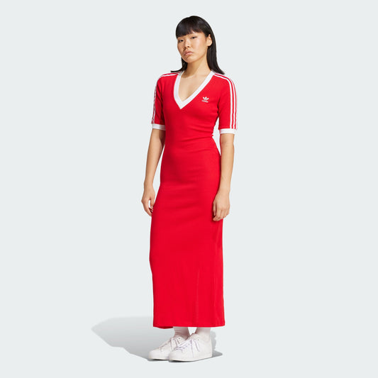 Women's adidas Adicolor 3-Stripes Knit V-Neck Dress