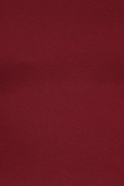 Wesson Sheer Sleeve Top - Merlot