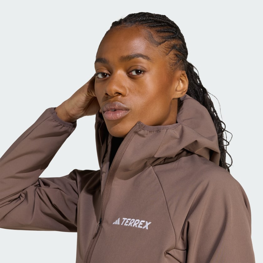 Women's adidas Terrex Xperior Softshell Fleece Hooded Jacket