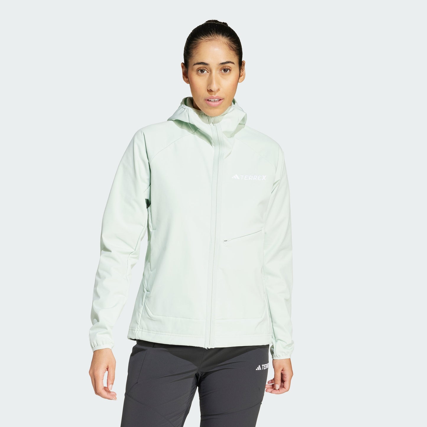 Women's adidas Terrex Xperior Softshell Fleece Hooded Jacket