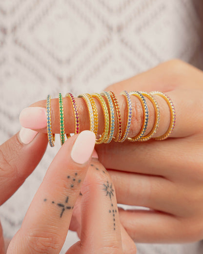 Birthstone Eternity Rings