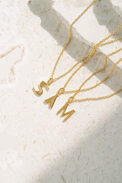 Plain Initial Necklaces