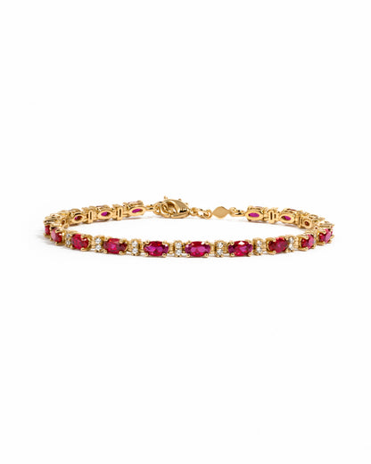 Ruby Tennis Bracelet