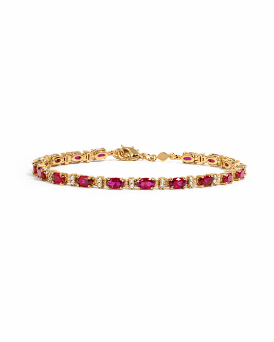 Ruby Tennis Bracelet
