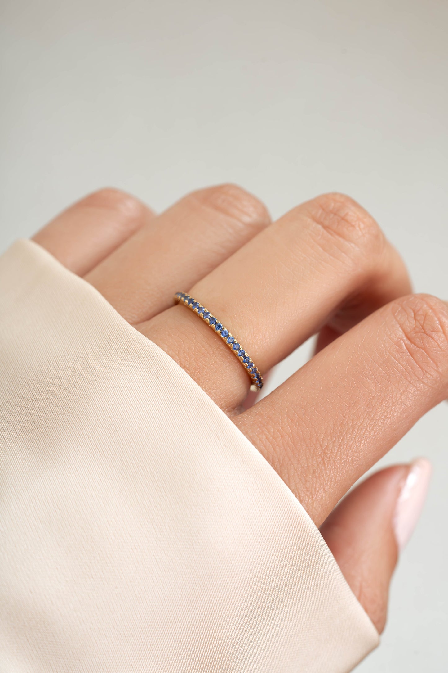 Sapphire Birthstone Eternity Rings