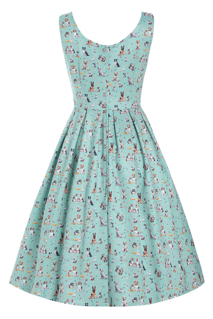 Amanda Green Dog Swing Dress
