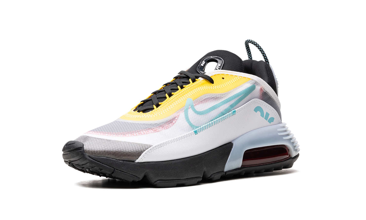 Air Max 2090 "White Speed Yellow Bleached Aqua"