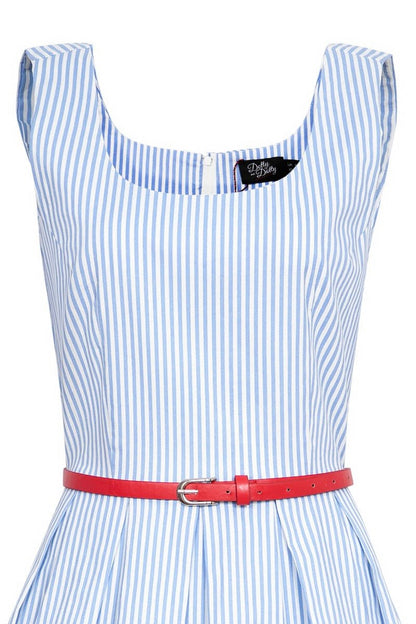 Kids Amanda Blue Striped Swing Dress