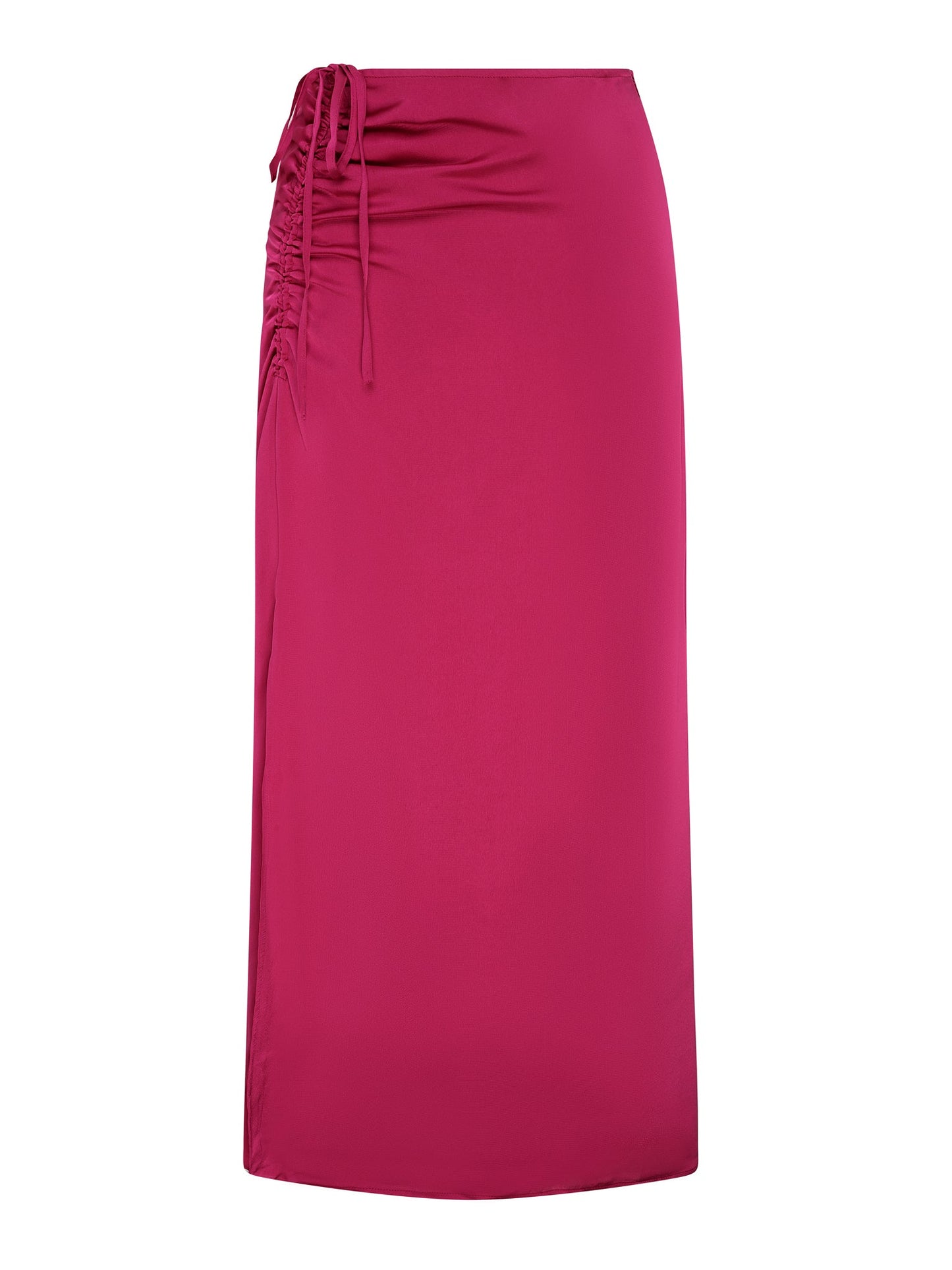 Madelyn Midi Skirt in Magenta