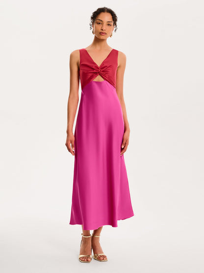 Maggy Dress in Red and Pink