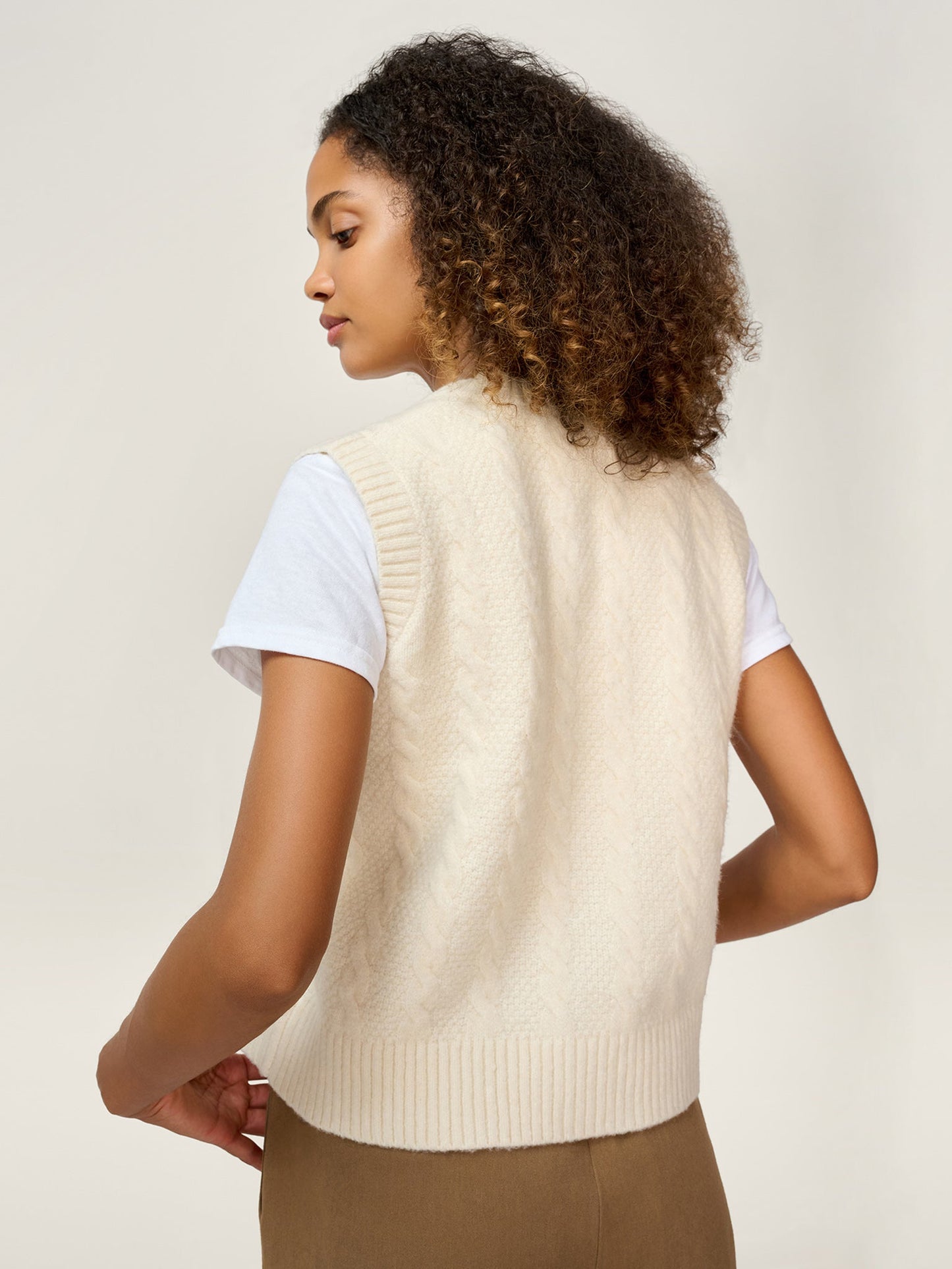 Matilda Vest in Cream