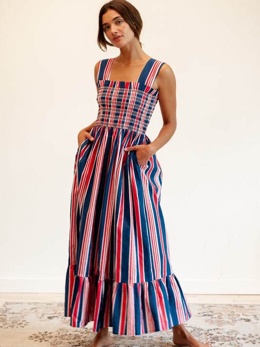 Garden Dress in Sailing Stripe