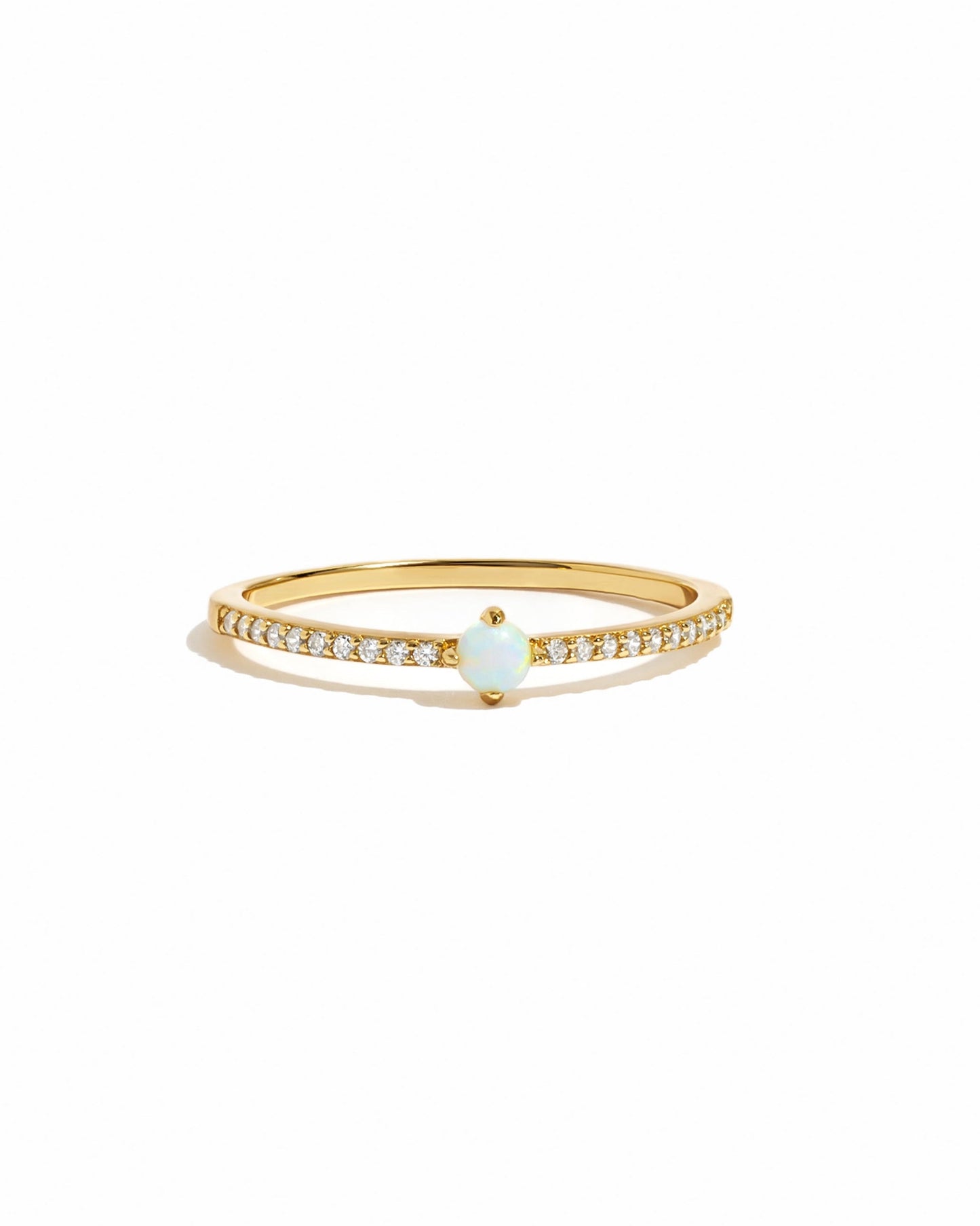 Solitaire Opal Ring