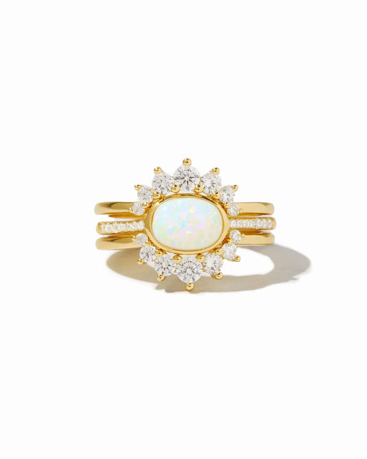 3 Set Opal Ring
