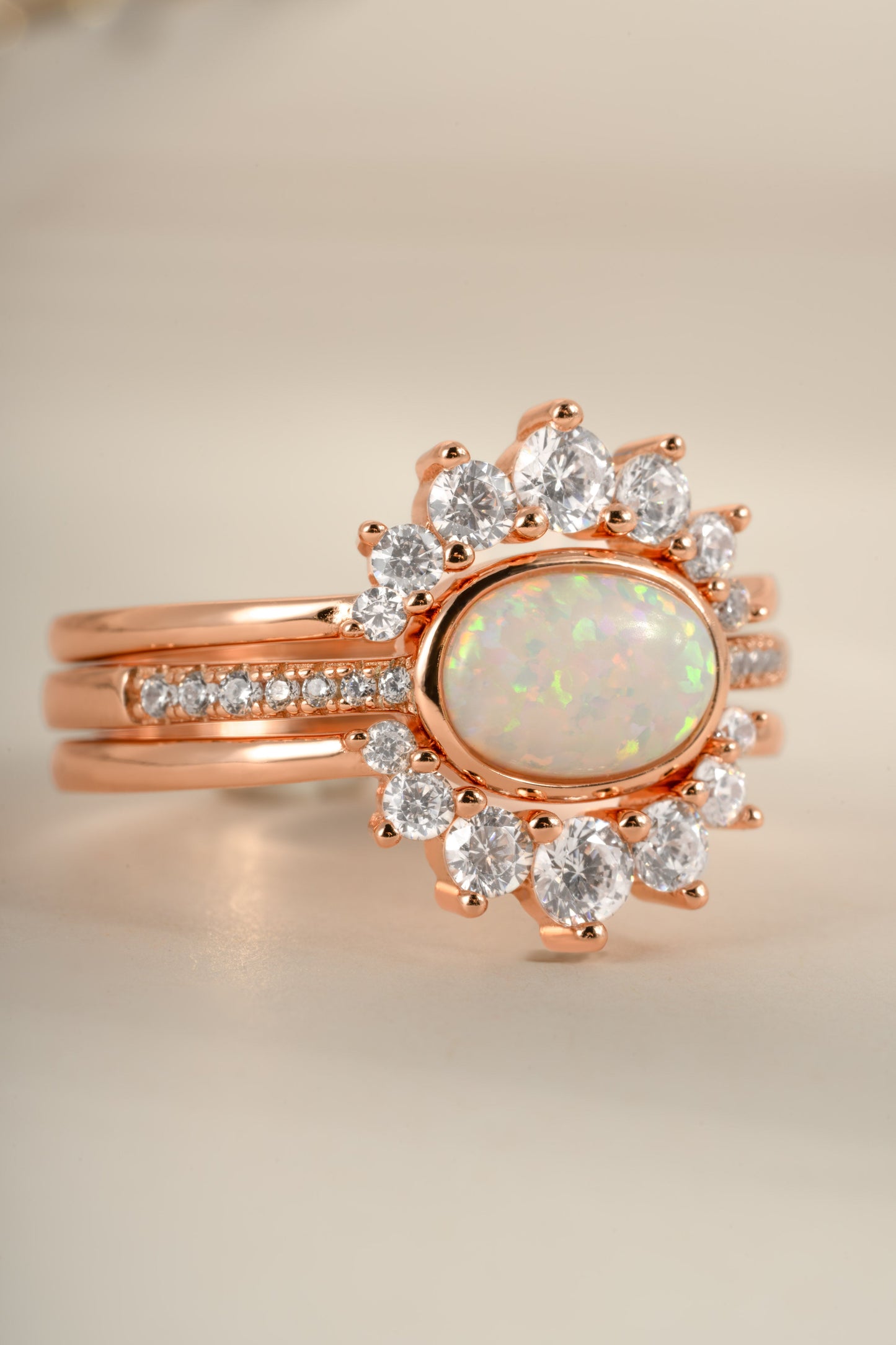 3 Set Opal Ring