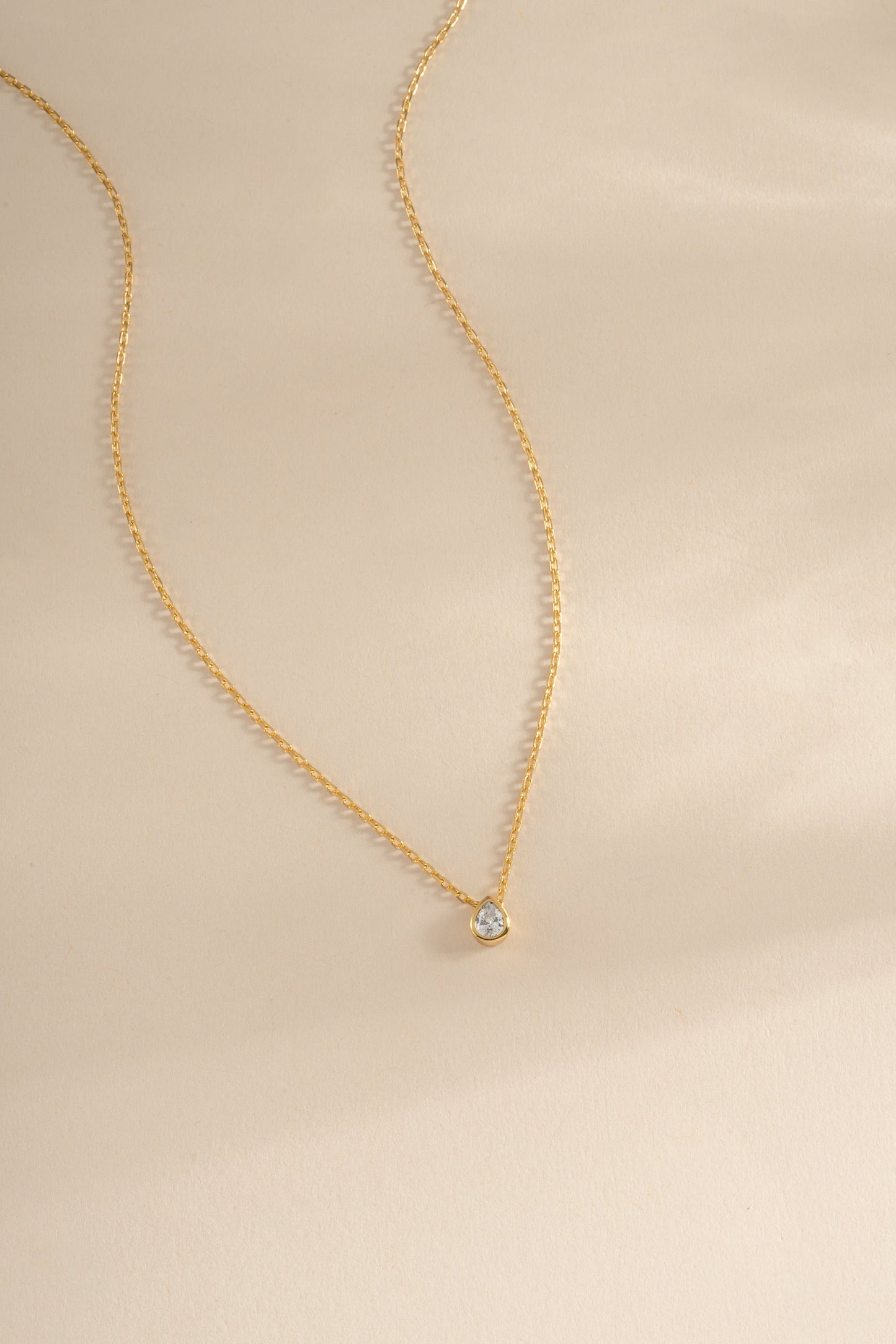 Tear Drop Pendant Necklace