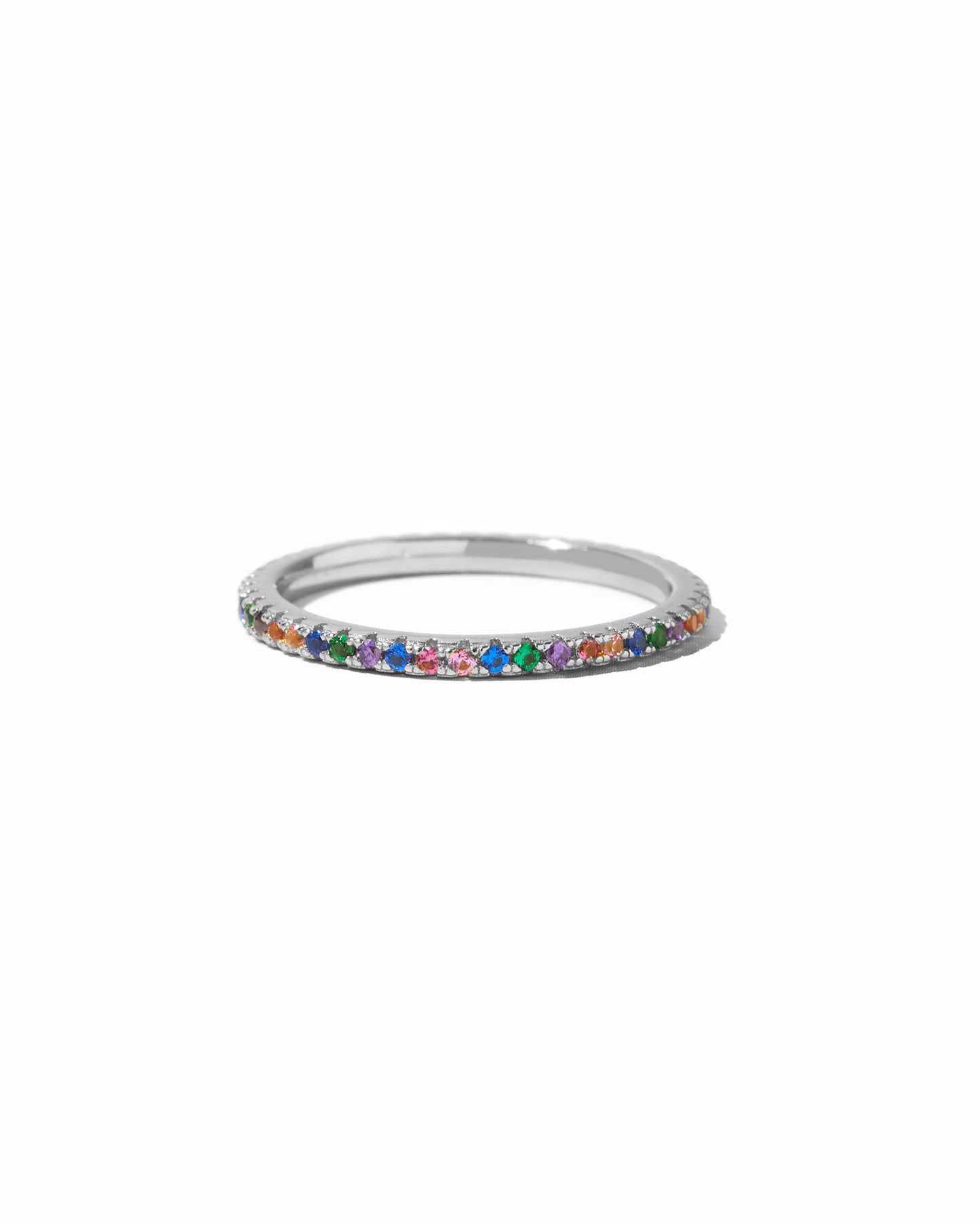 Rainbow Eternity Ring