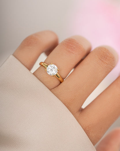 Round Solitaire Ring